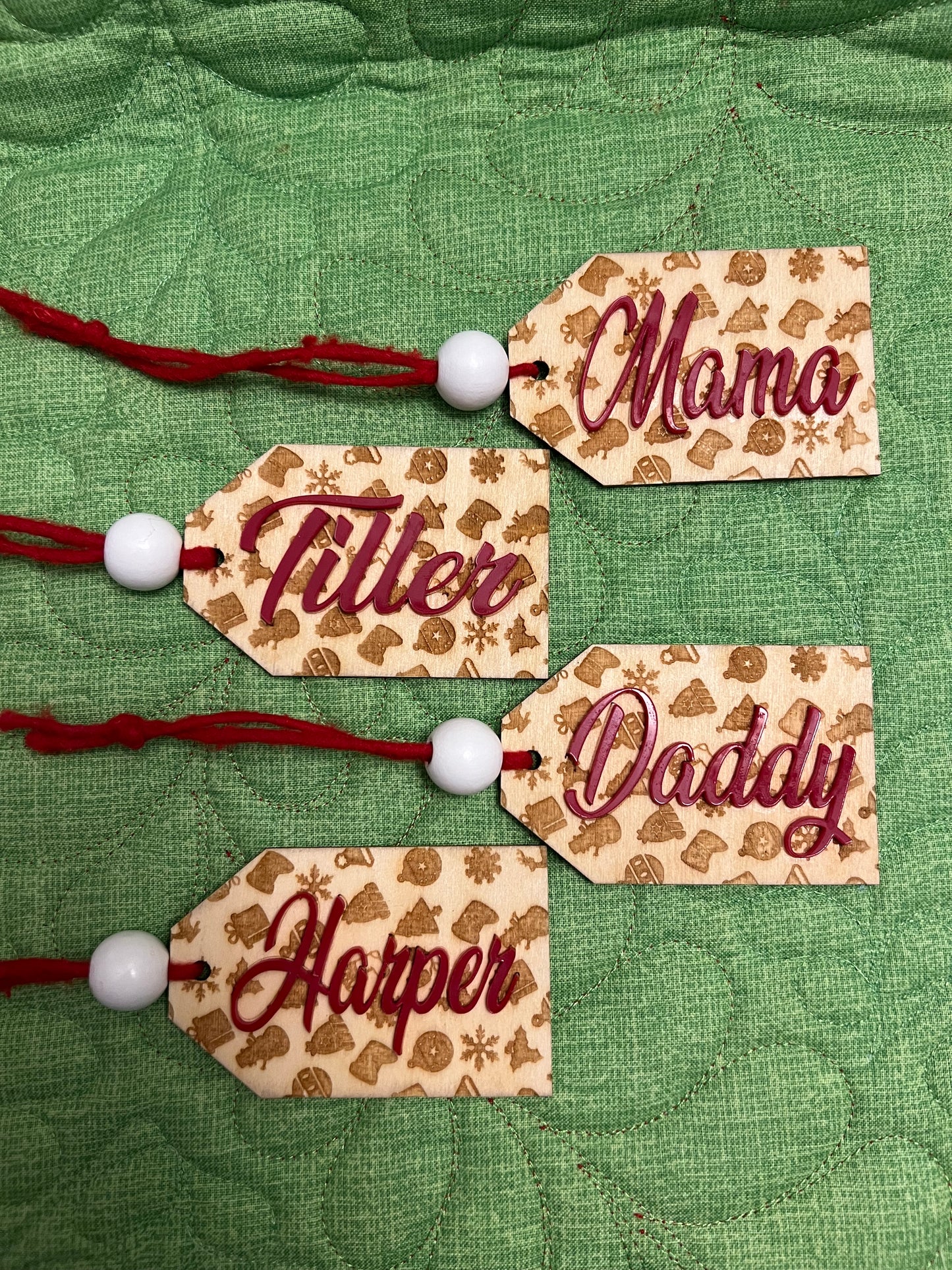 Christmas Stocking Name Tag | Option 1