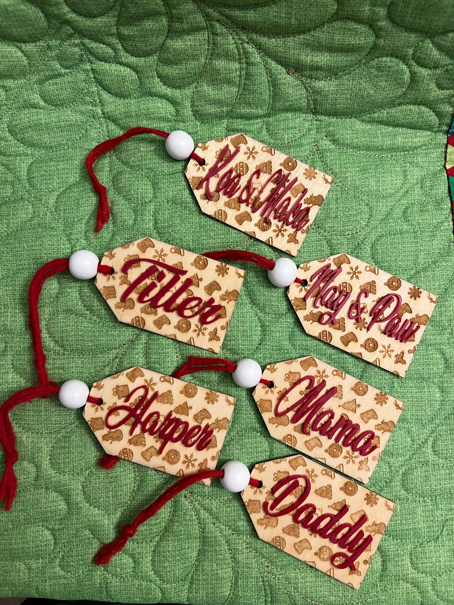 Christmas Stocking Name Tag | Option 1