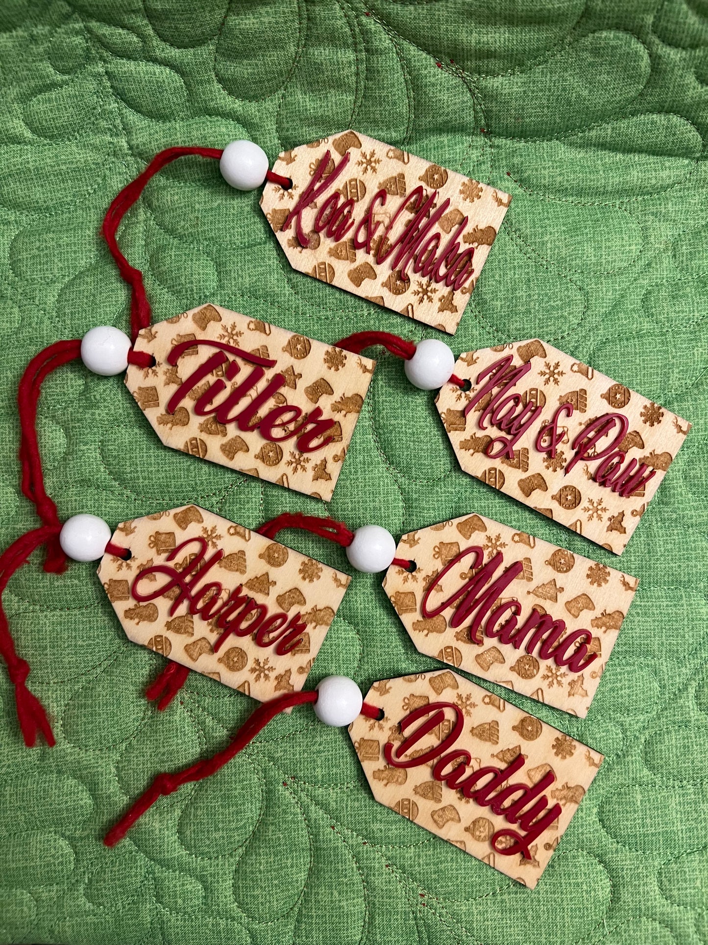 Christmas Stocking Name Tag | Option 1