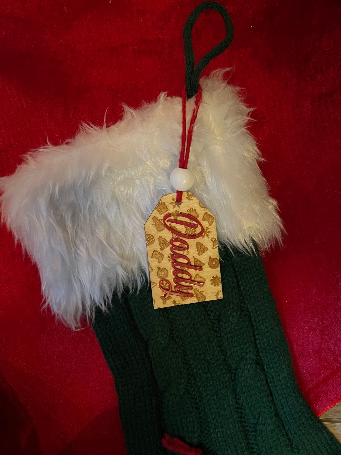 Christmas Stocking Name Tag | Option 1