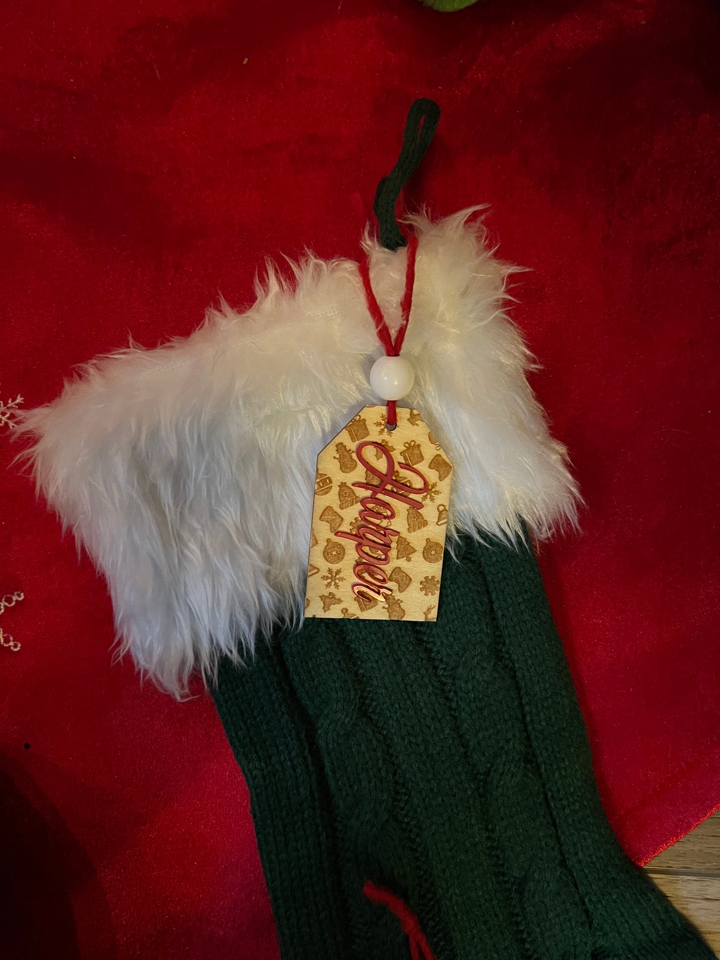 Christmas Stocking Name Tag | Option 1